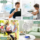 Ventilador Brisa Portátil - Silencioso Inteligente Com Controle Remoto