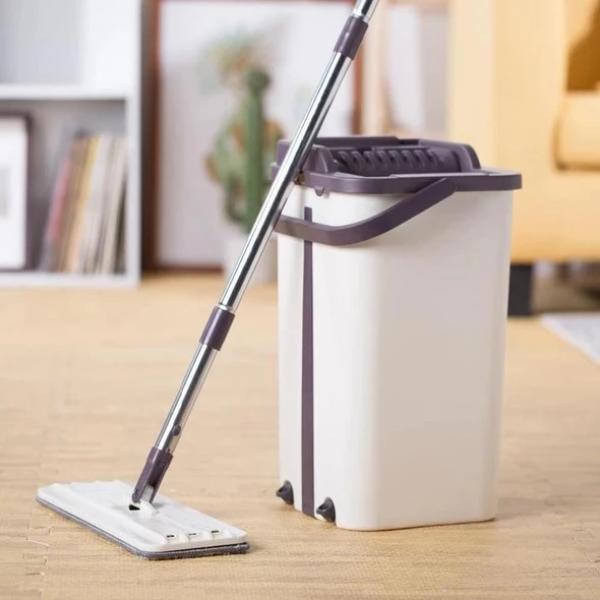 Mop DuoClean 360° - Limpa e Seca sem Sujar as Mãos