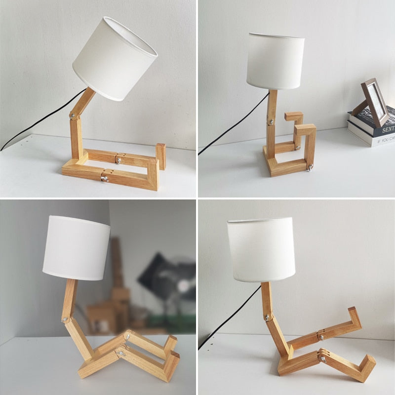 Companheiro de Luz – Luminária Articulada em Madeira