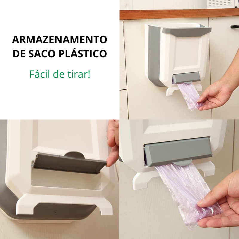 Lixeira Flex - Lixeira Retrátil Multiuso