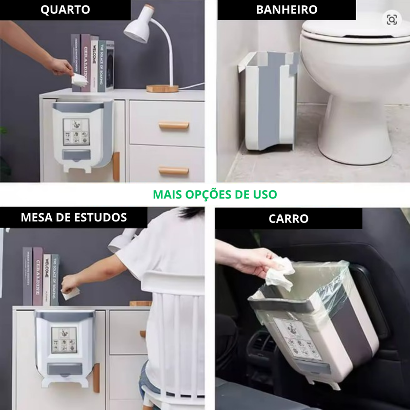 Lixeira Flex - Lixeira Retrátil Multiuso